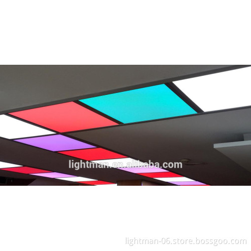 54W 600x1200mm smd5050 panel light aluminum body for rgbw&rgb led panel